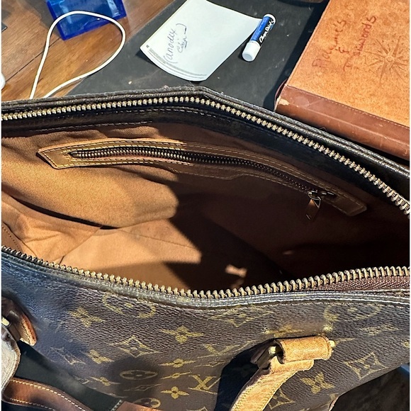 Louis Vuitton Cabas Piano Monogram Canvas Leather Shoulder Bag Authentic DU0072 - Picture 4 of 11